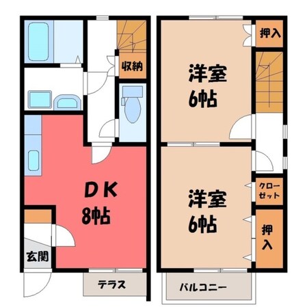 フォーリア真岡の物件間取画像